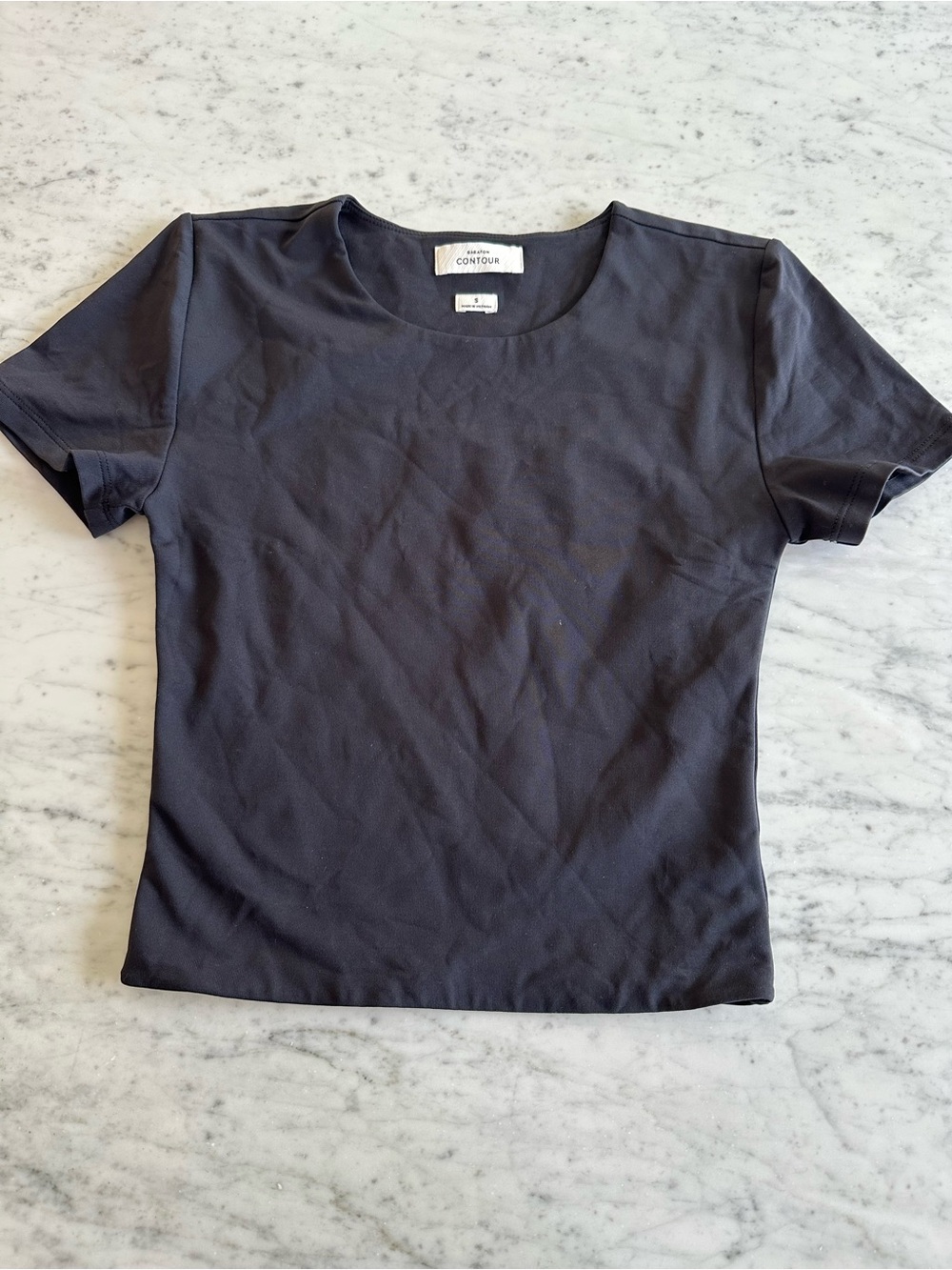 BABATON ARITIZIA Black Short Sleeve Crewneck Top - Women's